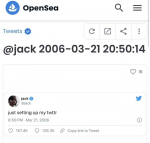 Год назад первый твит Джека Дорси в виде NFT продали за $2,9 млн — на повторных торгах ставка не дошла и до $7 тысяч