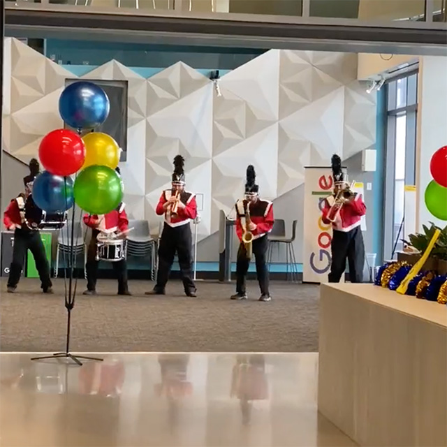 Google Austin Office Had A Marching Band Welcome Googlers Back