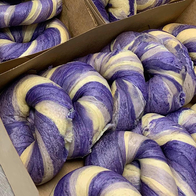 Google Purple Twisted Bagels On International Womenâ��s Day
