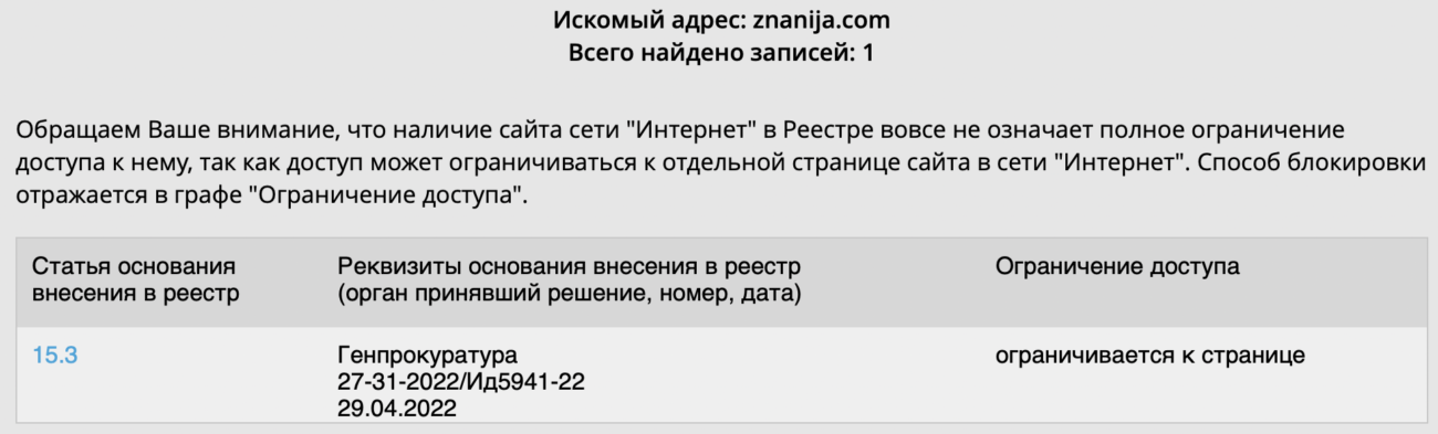 Роскомнадзор заблокировал сервис для решения домашних заданий «Знания» от польской Brainly