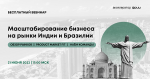 Масштабирование бизнеса на рынки Индии и Бразилии