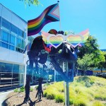Stan, The Google Dinosaur, Dressed For Pride Month