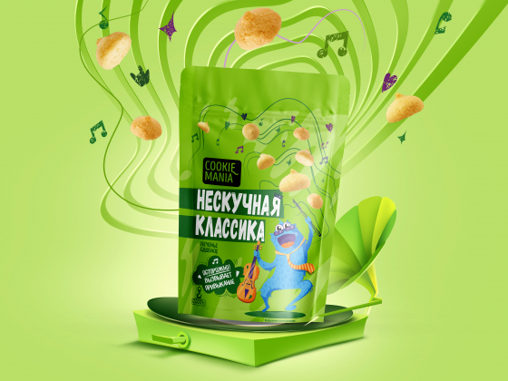 DS1 Branding разработало айдентику печенья Mania с чумовым кокосом и бешенным апельсином