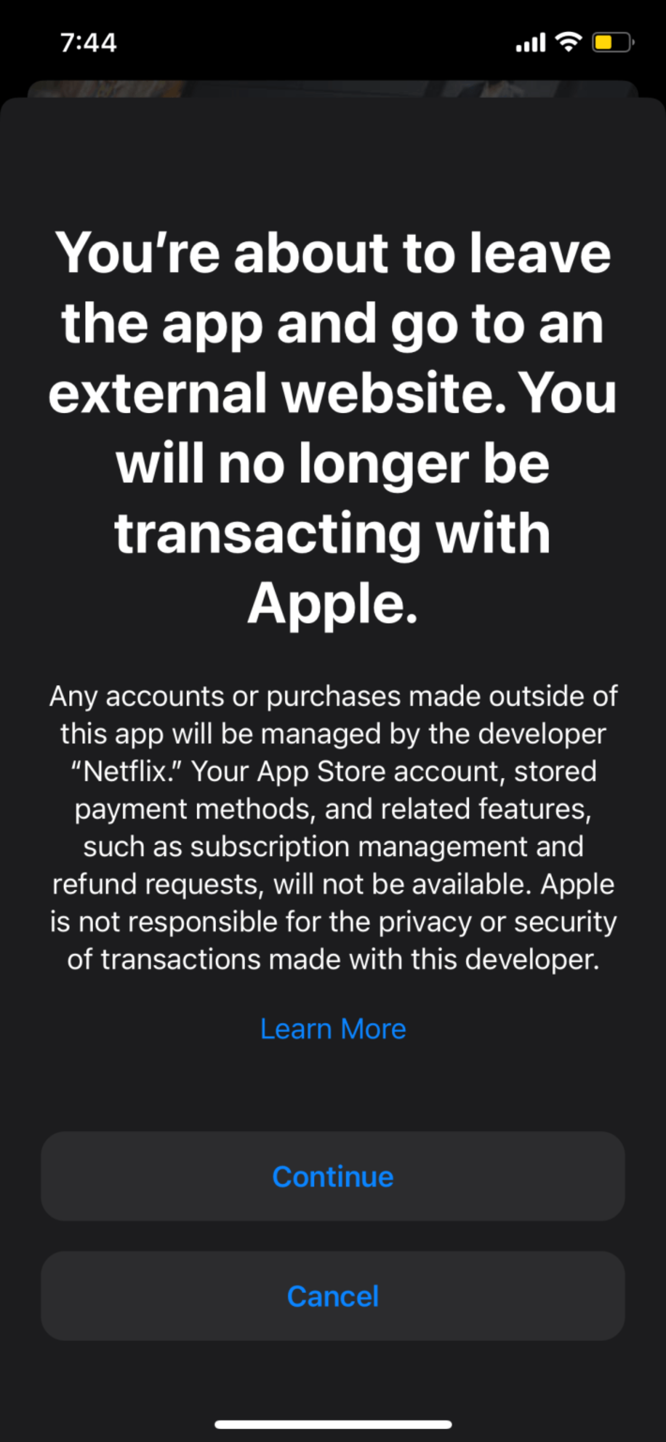 Netflix добавил в приложение на iOS ссылку для покупки подписки вне App Store