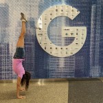Handstand By The Google Detroit Logo