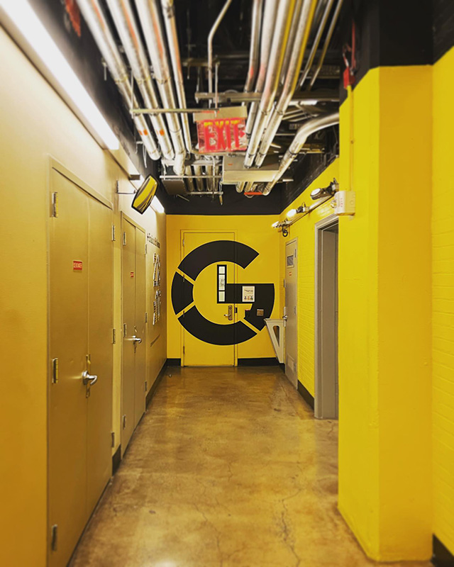 Yellow Hallway At Google NYC