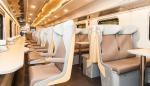 РЖД показали дизайн двухэтажного вагона-бистро в поездах дальнего следования