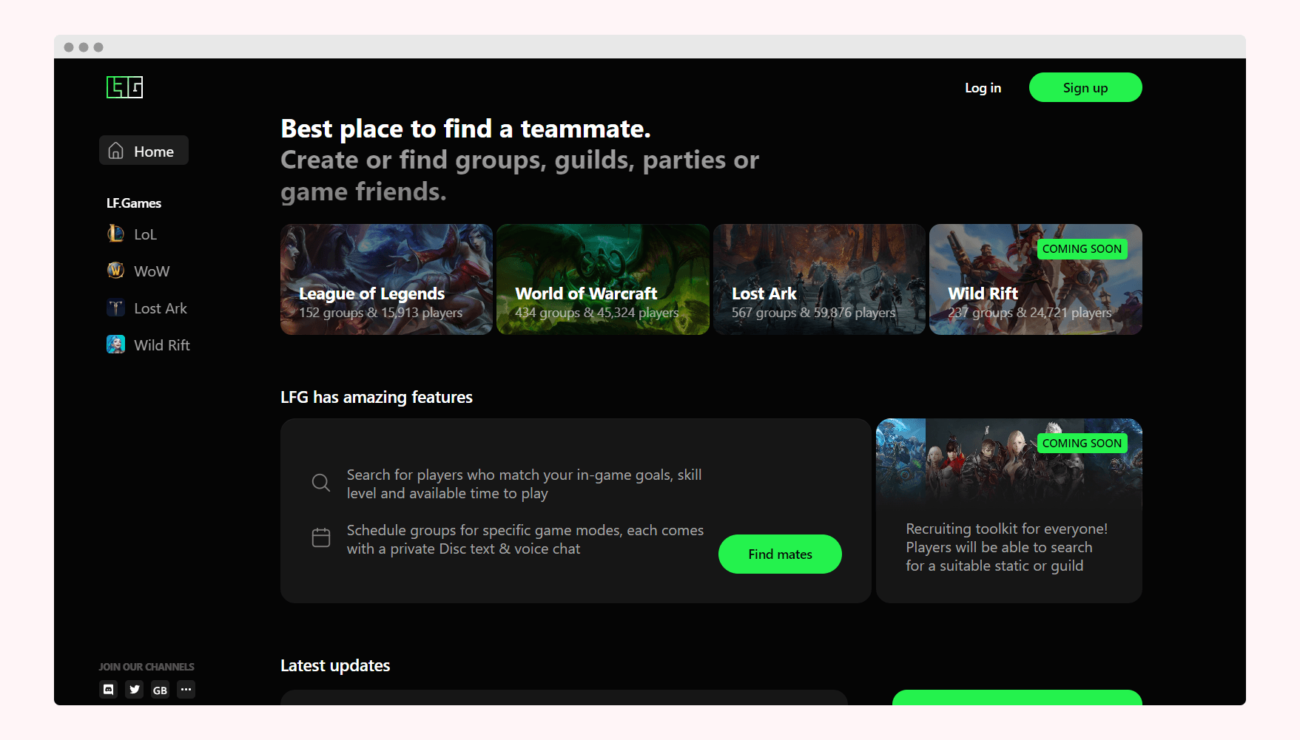 LF.Group Алексея Моисеенкова и других привлёк $1 млн — стартап помогает геймерам находить товарищей по команде
