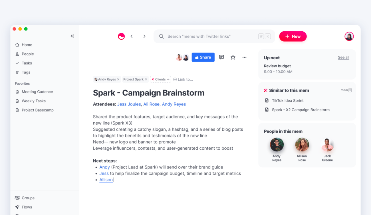 Фонд OpenAI инвестировал $23,5 млн в Mem — сервис для создания и организации заметок с помощью ИИ
