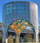 New Google Glass Structure With Stained Glass At GooglePlex