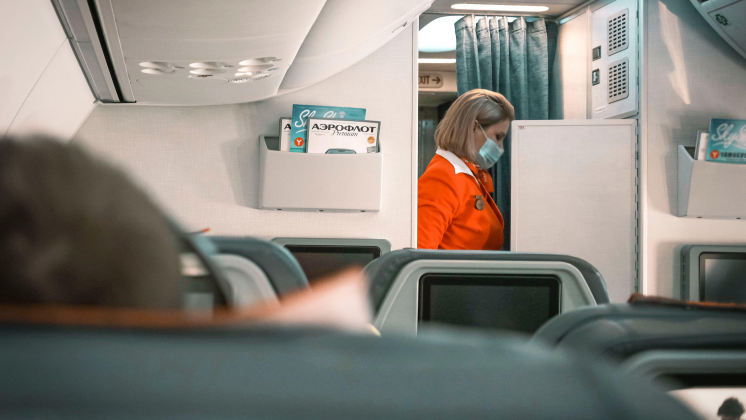 В самолётах «Аэрофлота» временно отключили кино и музыку