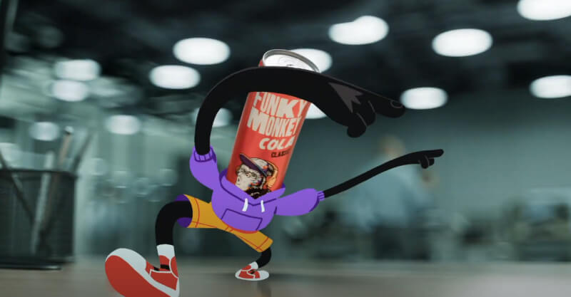 В Contrapunto разработали рекламную кампанию колы от Funky Monkey