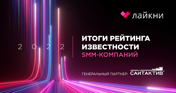 Лайкни подвел итоги рейтинга Известности SMM-компаний 2022