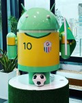 Android Brazil Soccer Statue At Google Office
