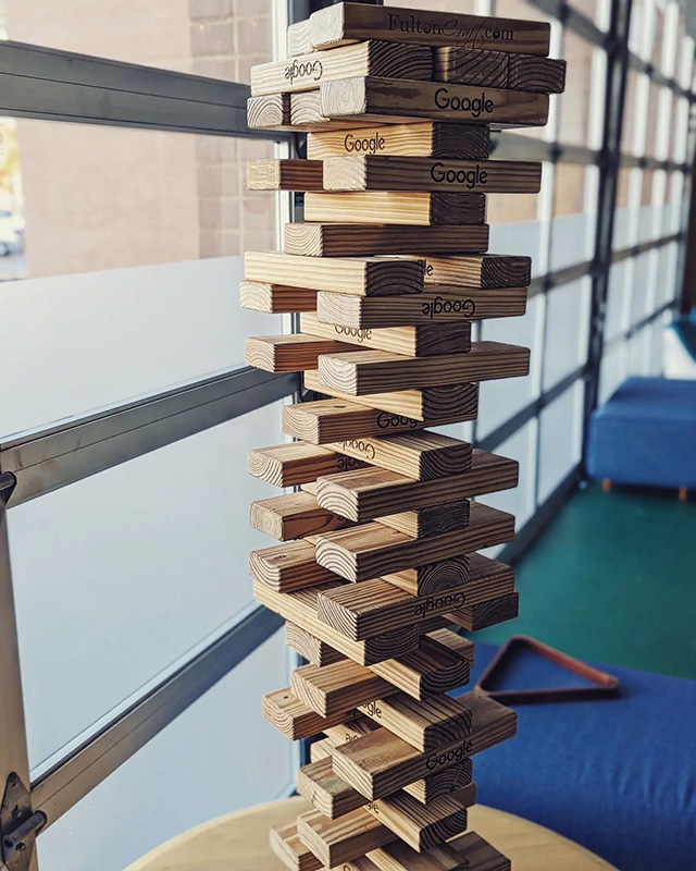 Custom Google Jenga Set