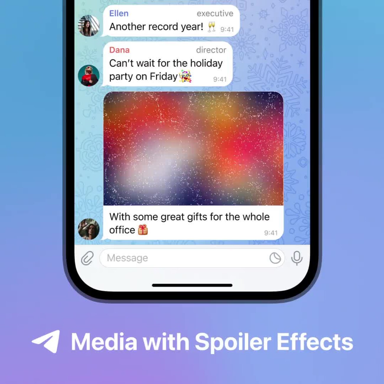 Telegram выпустил обновление с возможностью скрывать фотографии под «спойлером» и устанавливать свои аватарки контактам
