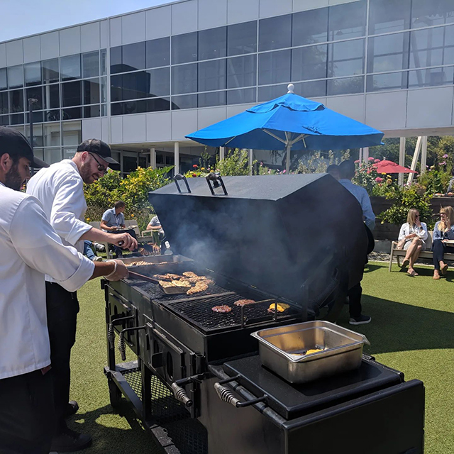 Google BBQ At The GooglePlex In The Winter