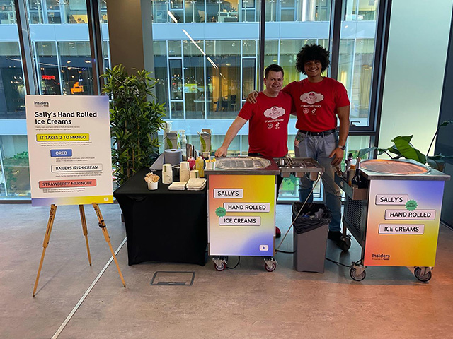 Hand Rolled Ice Cream At Google Dublin