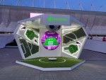 «МегаФон» установил на стадионах футбольный стенд с интерактивной игрой