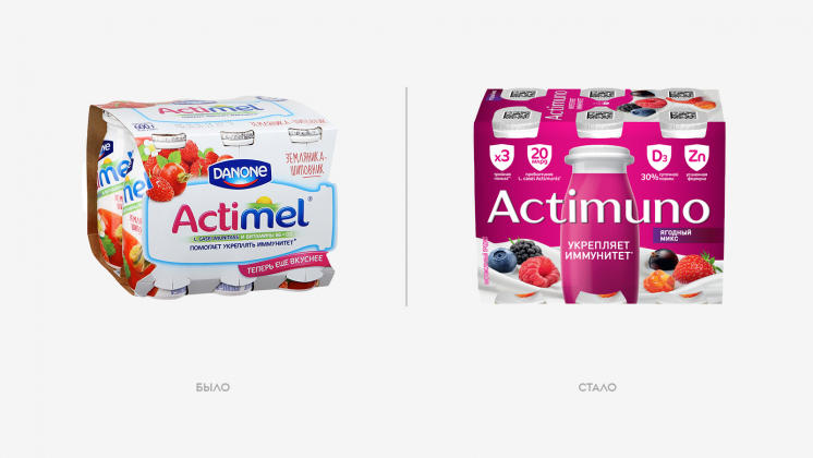 Бренд Actimel в России переименовали в Actimuno