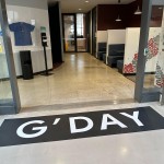 G' Day Google Door Mat