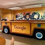 Wooden Google Mobile Cart Car