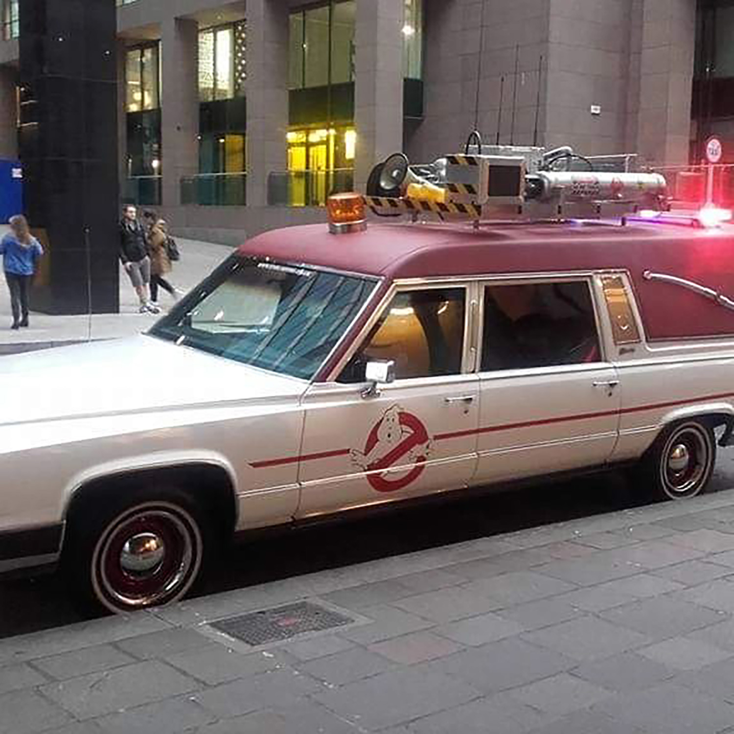 Ghostbusters Car Outside Google Dublin