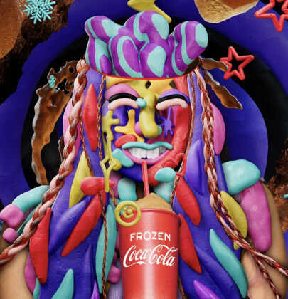 Coca-Cola визуализировала «заморозку мозга» с помощью психоделических анимаций